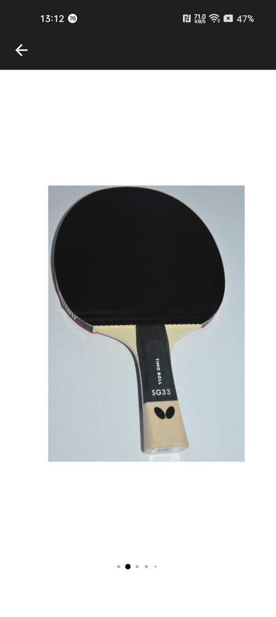 Paleta tenis de masa sau ping pong