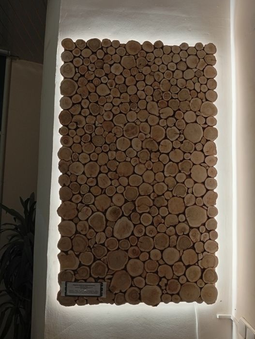 Парящее панно из можжевельника