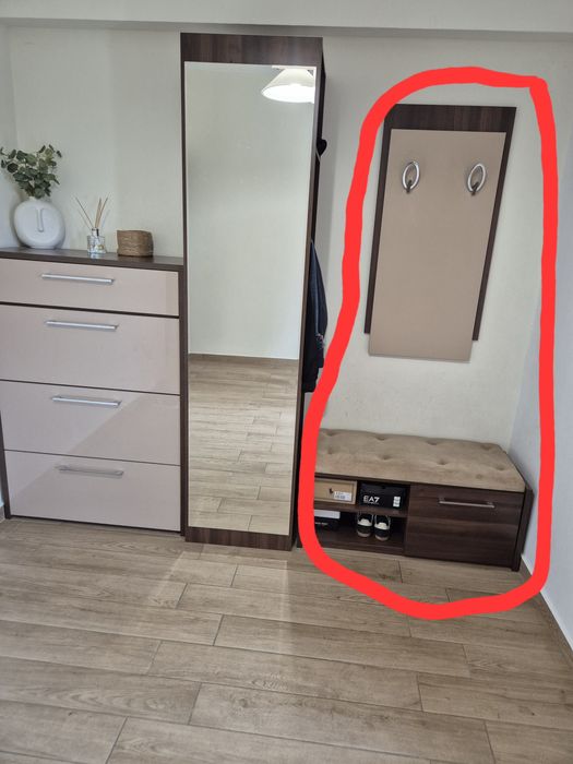 Vând comoda cu dulapior/ băncuță hol