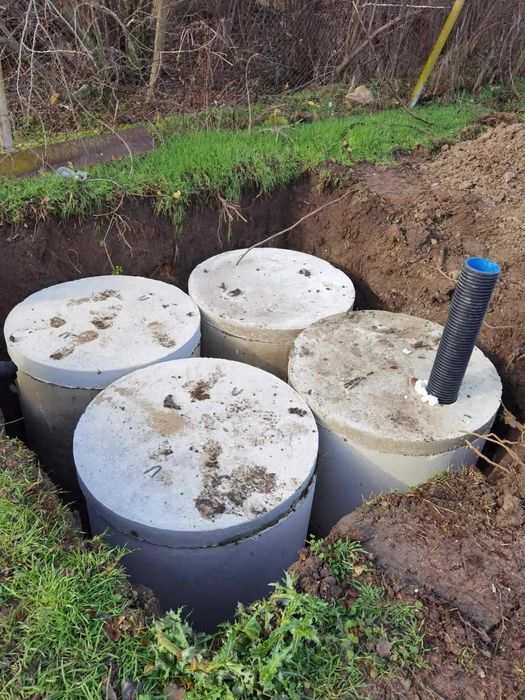 Изграждане на външна канализация, септични ями, дренаж, канал и др.