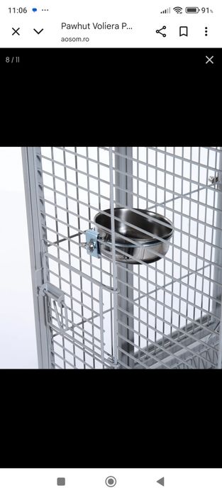 Cusca,colivie,voliera pasari Pawhut 160 cm – Mobila cu Stinghii & Tavi