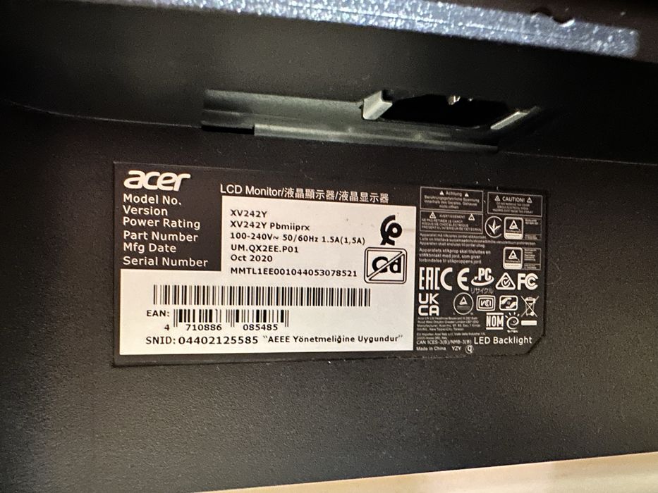 Гейминг монитор Acer xv242y