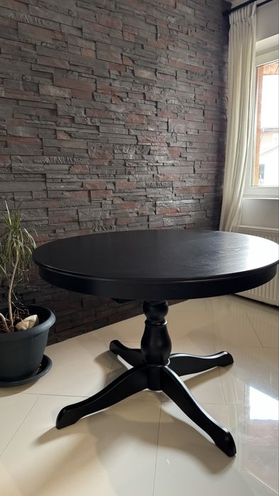 Masa lemn masiv extensibila Ikea