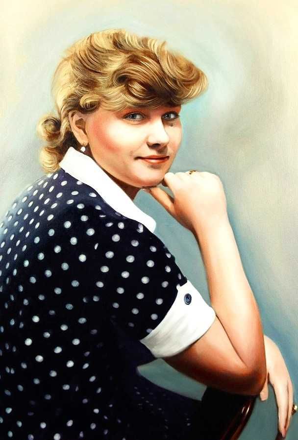 Cadoul perfect,pictura portret dupa poza
