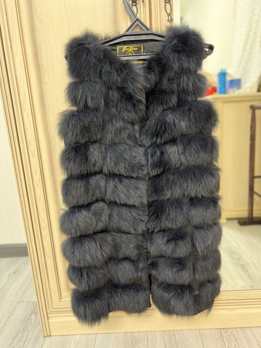 Песцовая жилетка