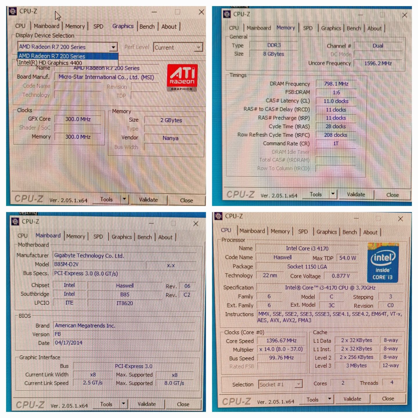 Компютър i3-4170, 8GB,120GB SSD, R7 250 2GB