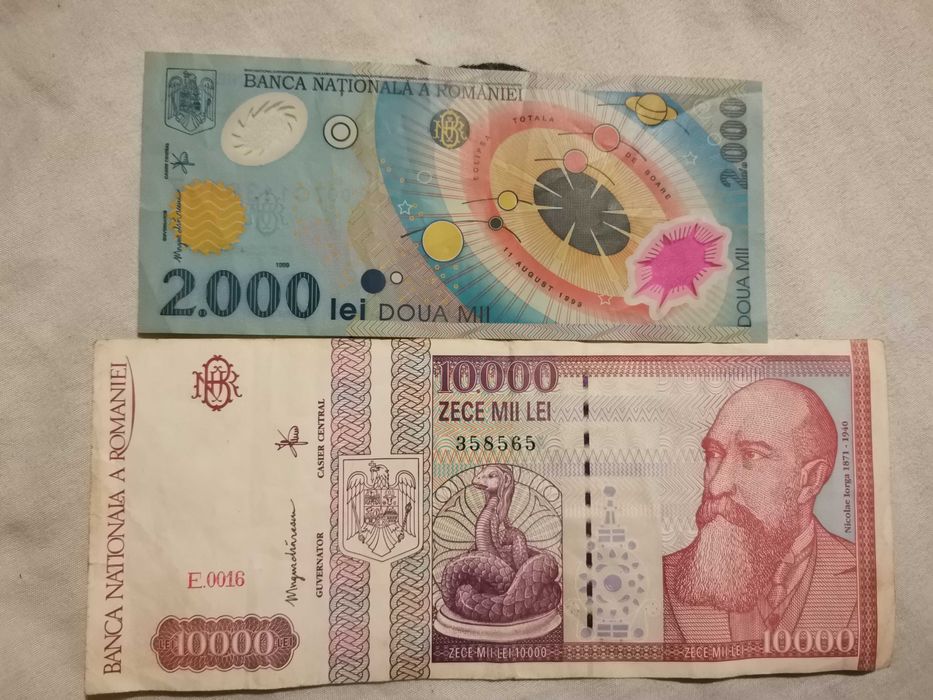 Bancnote și monede românești, 1poloneza și Iugoslava