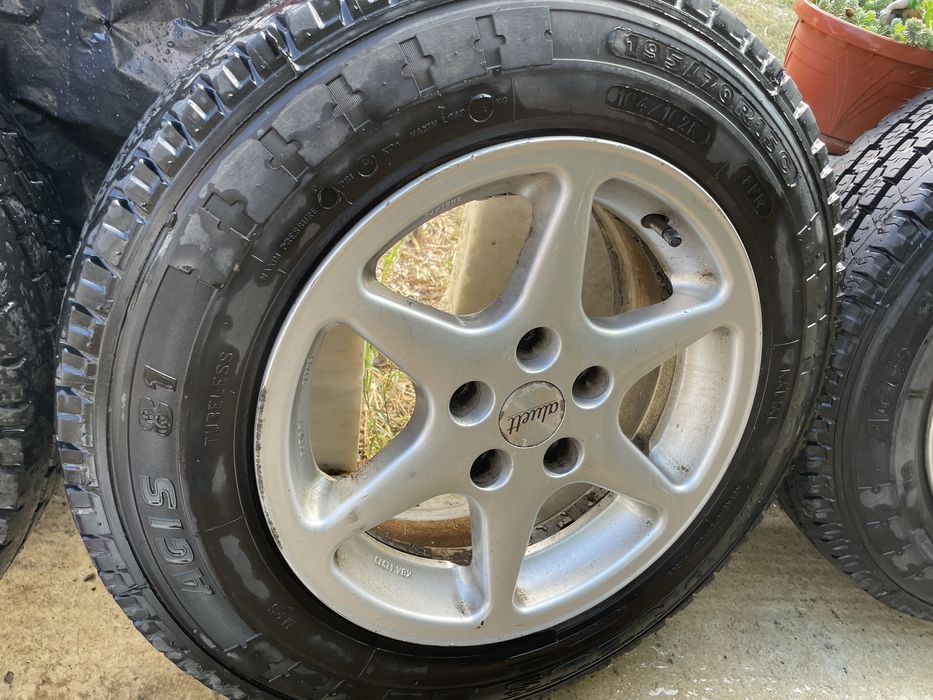 4 Jante cu cauciucuri 195x70xR15C