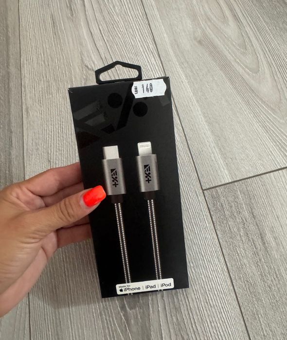 Cablu de date NEXT ONE USB-C - Lightning, Metalic, Space Grey (1,2m)