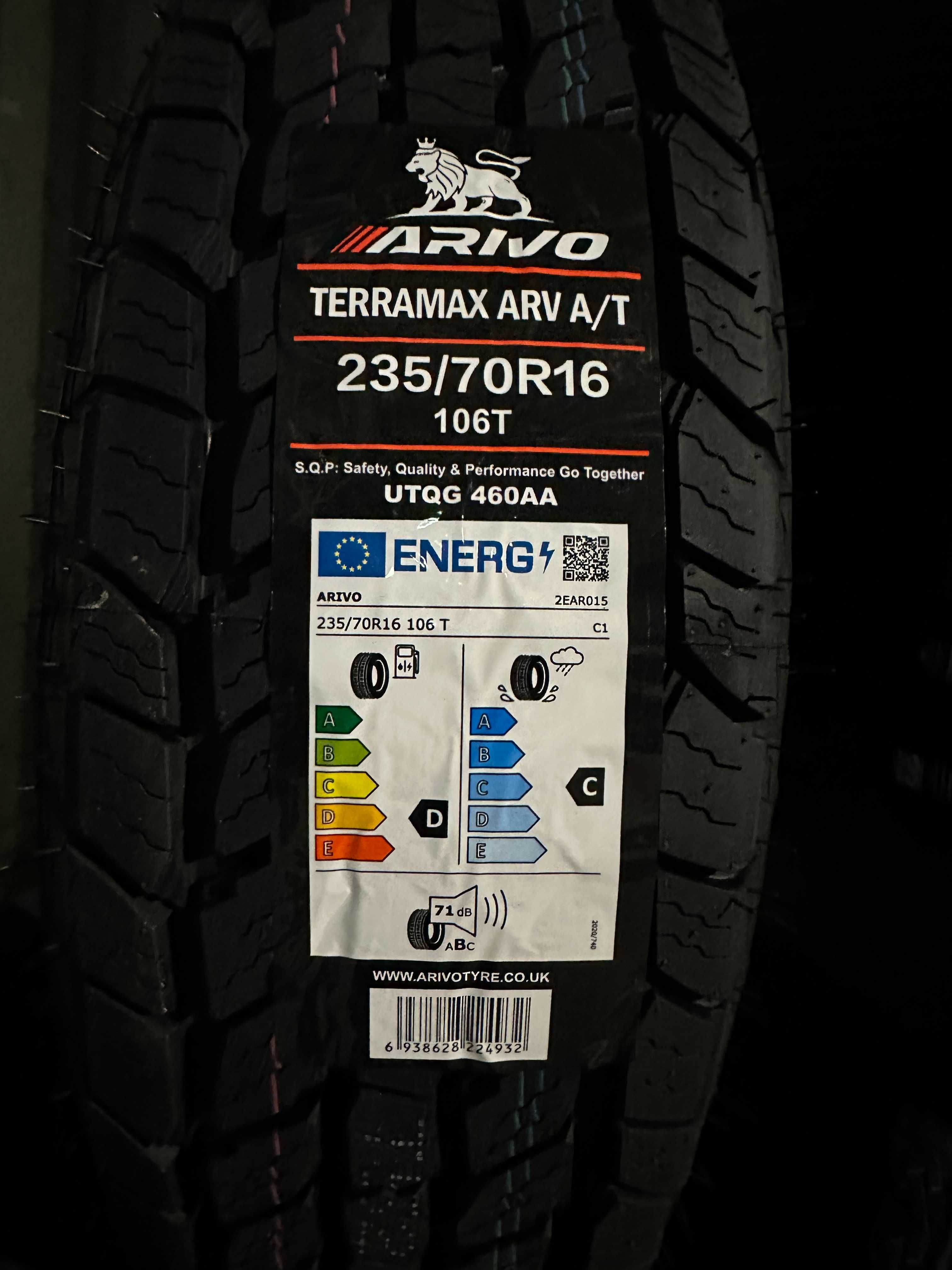 Нови джипови гуми ARIVO TERRAMAX ARV A/T 235/70R16 106T НОВ DOT