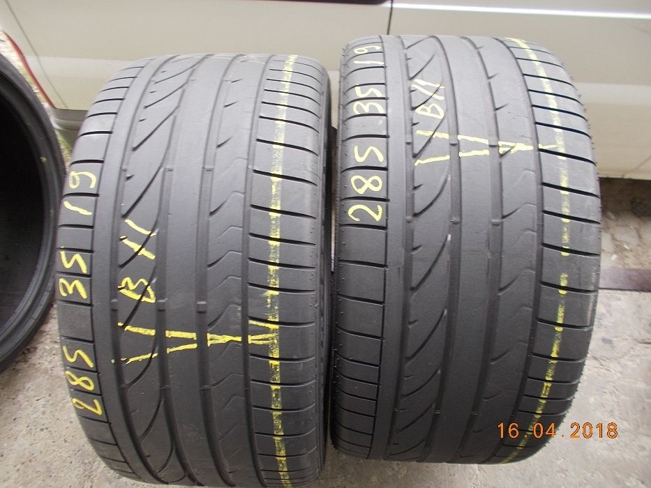 2 anvelope vara 285 35 19 bridgestone  profil 5,8 mm