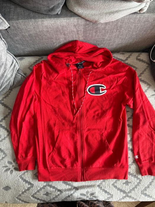 Hanorac cu fermoar Champion rosu marimea S
