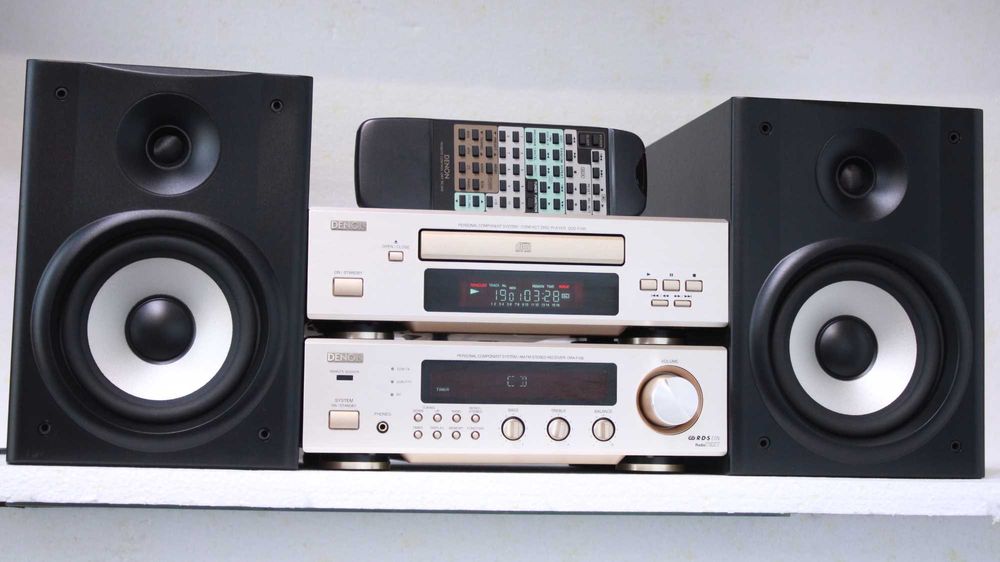 Sistem audio Denon,2x60W,cd player,FM,telecomanda,boxe.