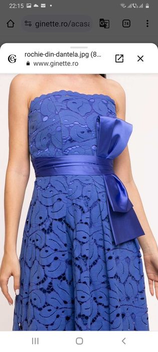 Rochie de seara deosebita din dantela de bumbac