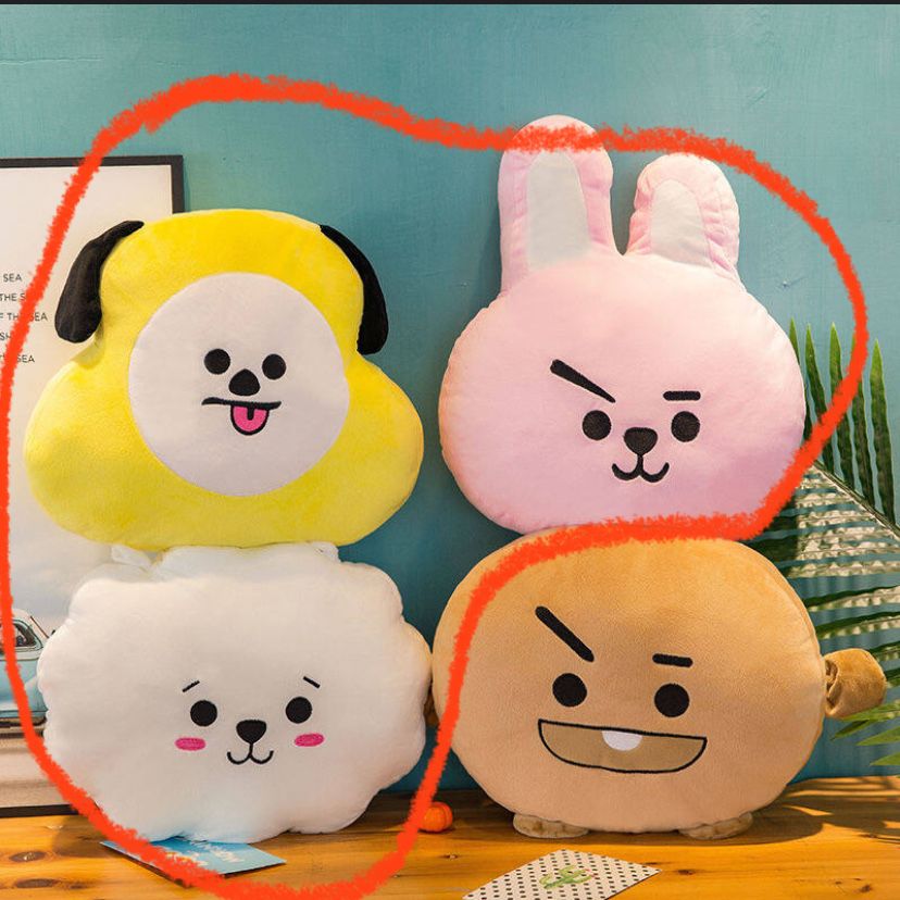 Набор три игрушки BT21 (BTS): Чимми, Куки, АрДжей 30-40 см