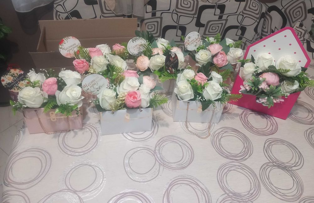 Сапунени цветя за предстоящ празник!