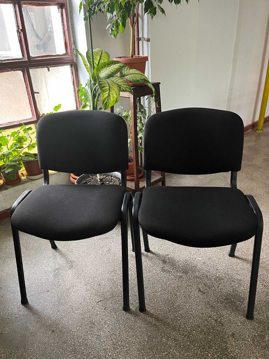 Scaun vizitator, cadru metalic, tapițat