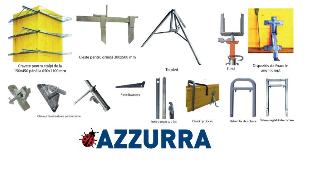 Spade MONTANTI zincati cu cioc 50 100 150 cm