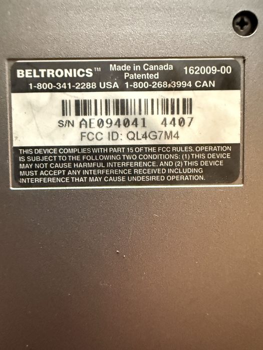 Detector radar Belteonics 995