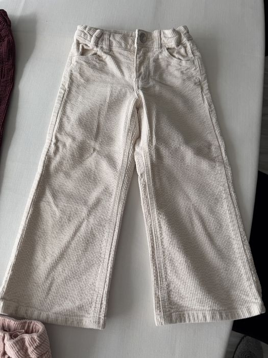 Pantaloni H&M raiati pentru fete 98 cm, 2-3 ani.