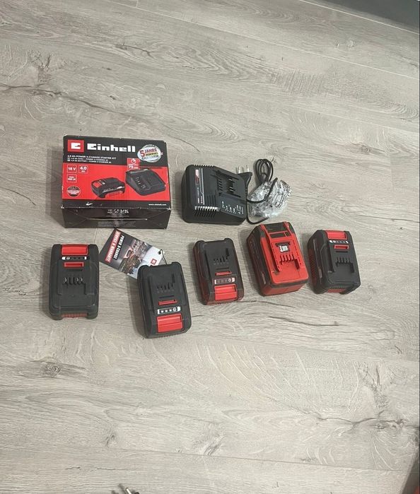 Set Einhell Power X-Change 18V – 5 baterii + încărcător