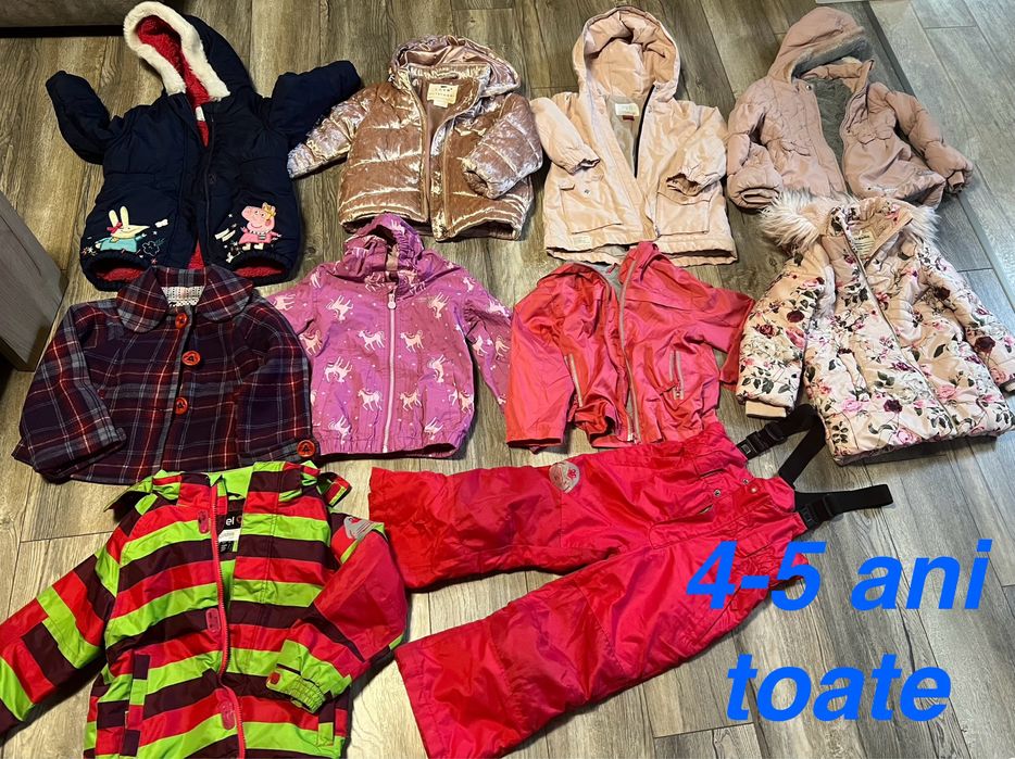 Geci si costum de ski 4-5 ani