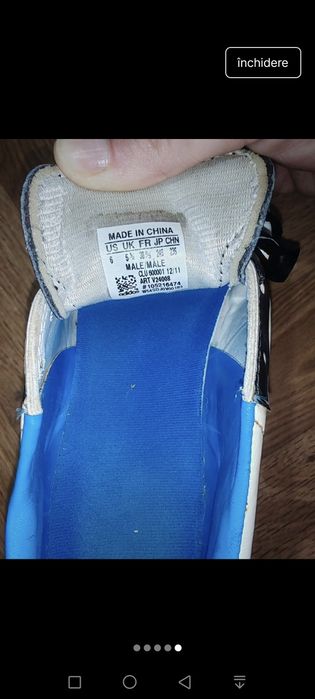 Ghete fotbal Adidas ,iarbă, mărimea 38