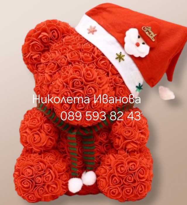 Букет от рози мече от рози вечен букет 101 рози роза