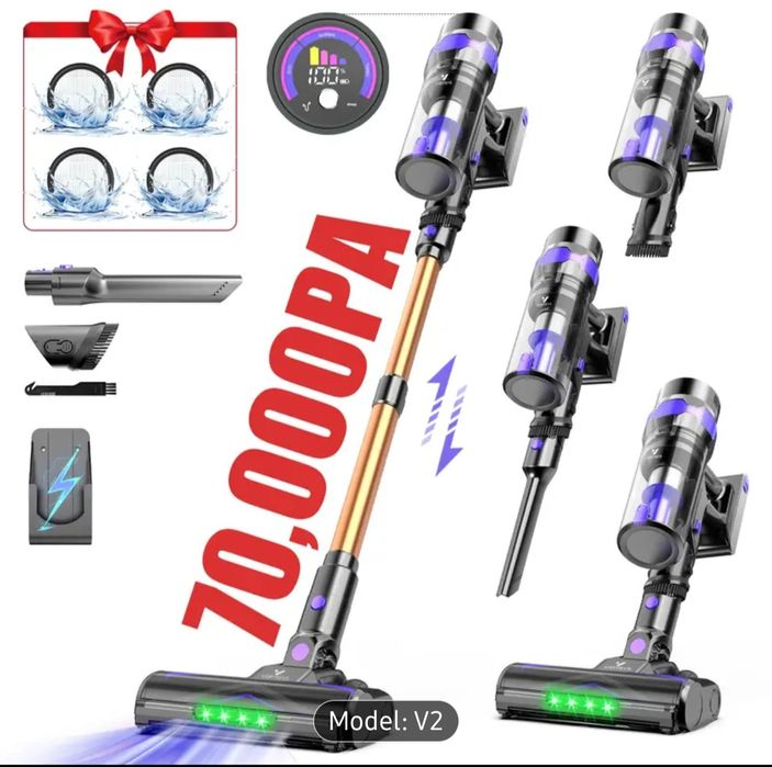 Vand aspirator cu acumulator