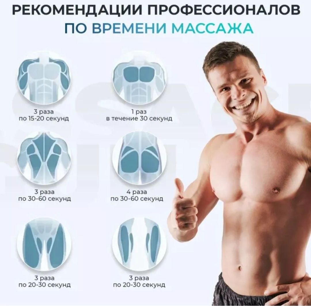 Перкуссионный ударный массажер Massage Gun Sk-8890 массажный пистолет