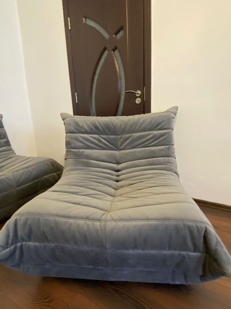 Canapea modulară Divani & Sofa colțar, 3 fotolii, taburet