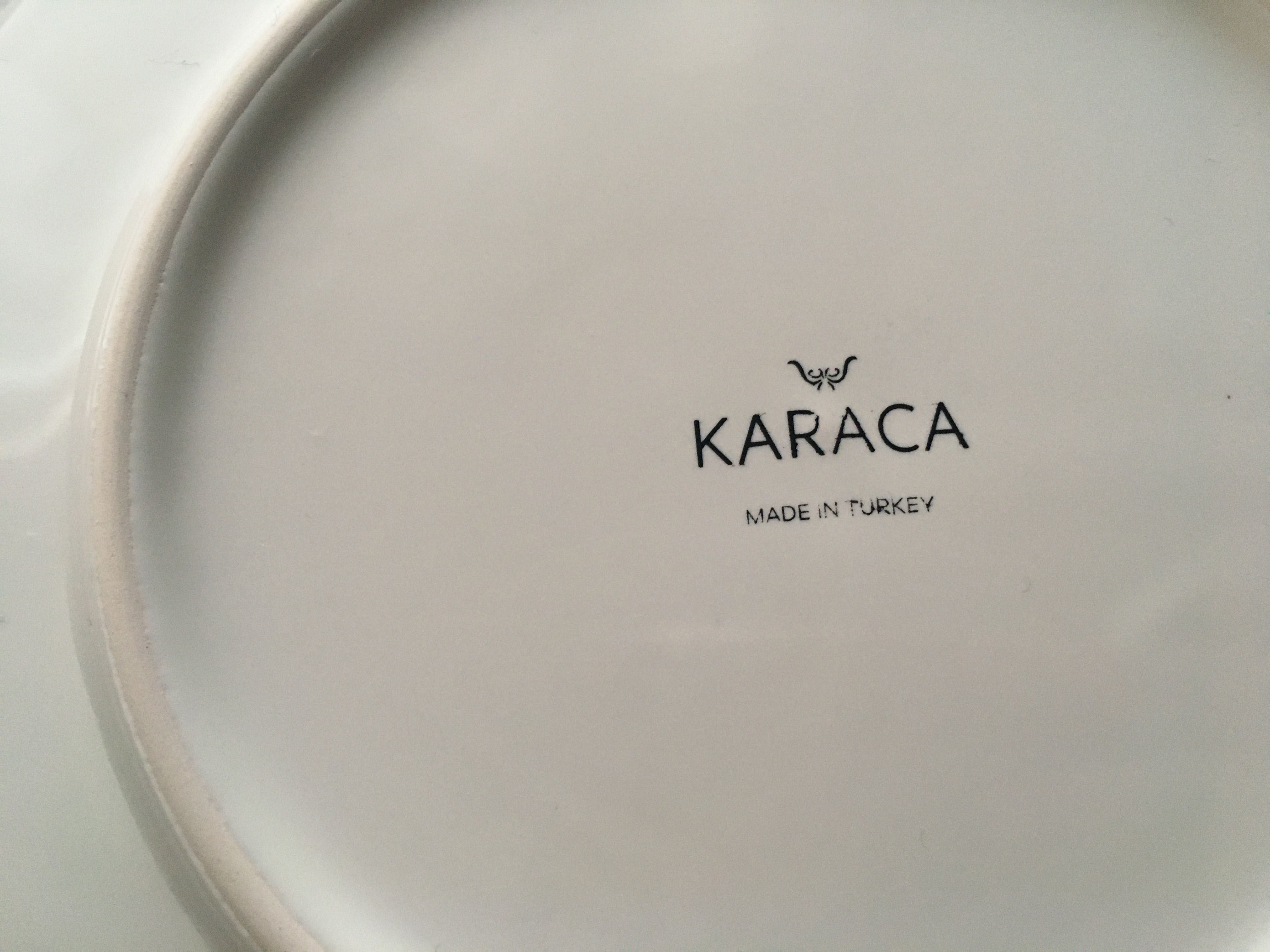 Комплект чинии, Karaca, 24 части, за 6 души (като нови)