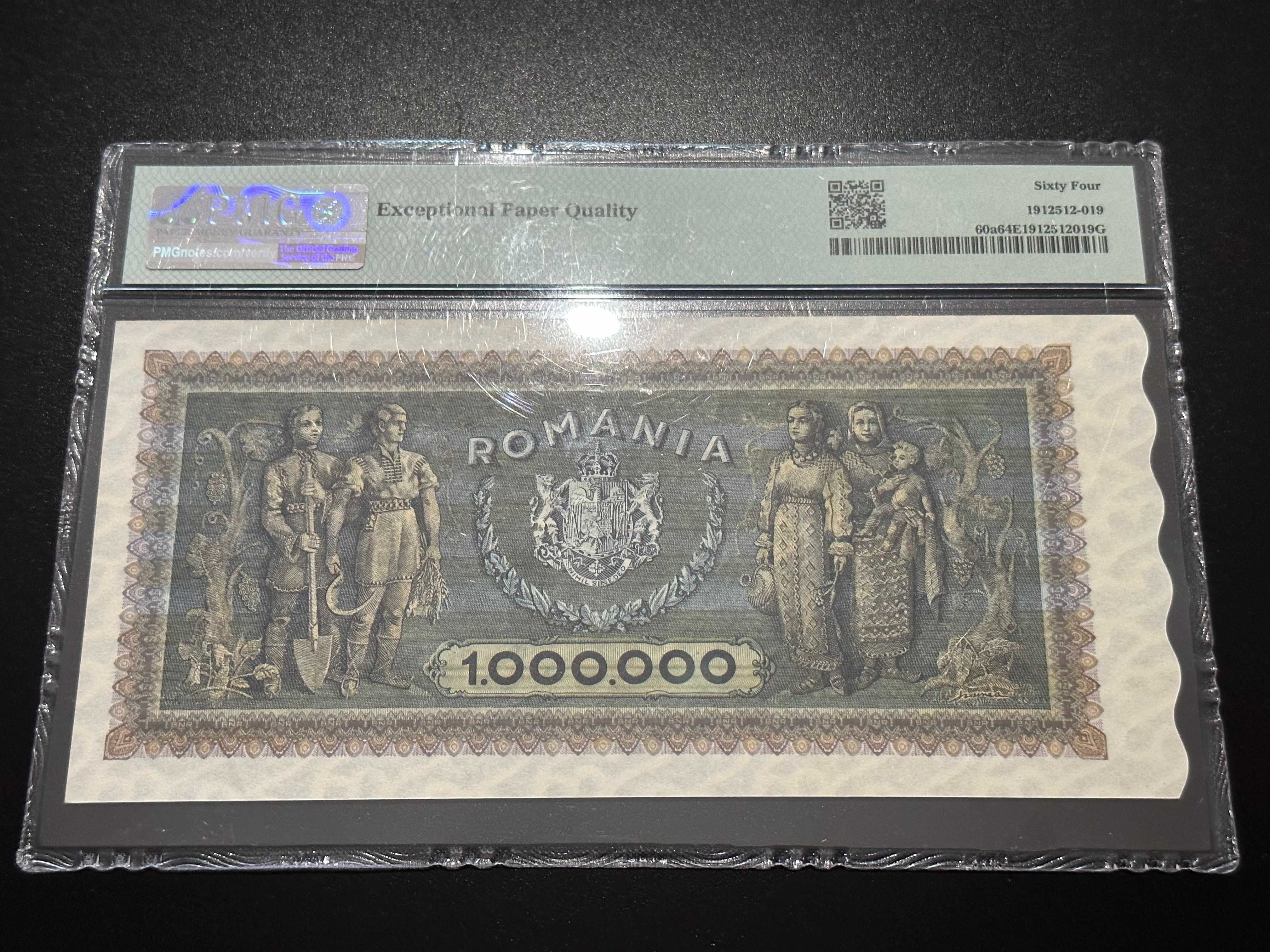 Vand sau schimb cu alte bancnote 1000000 lei 1947 UNC