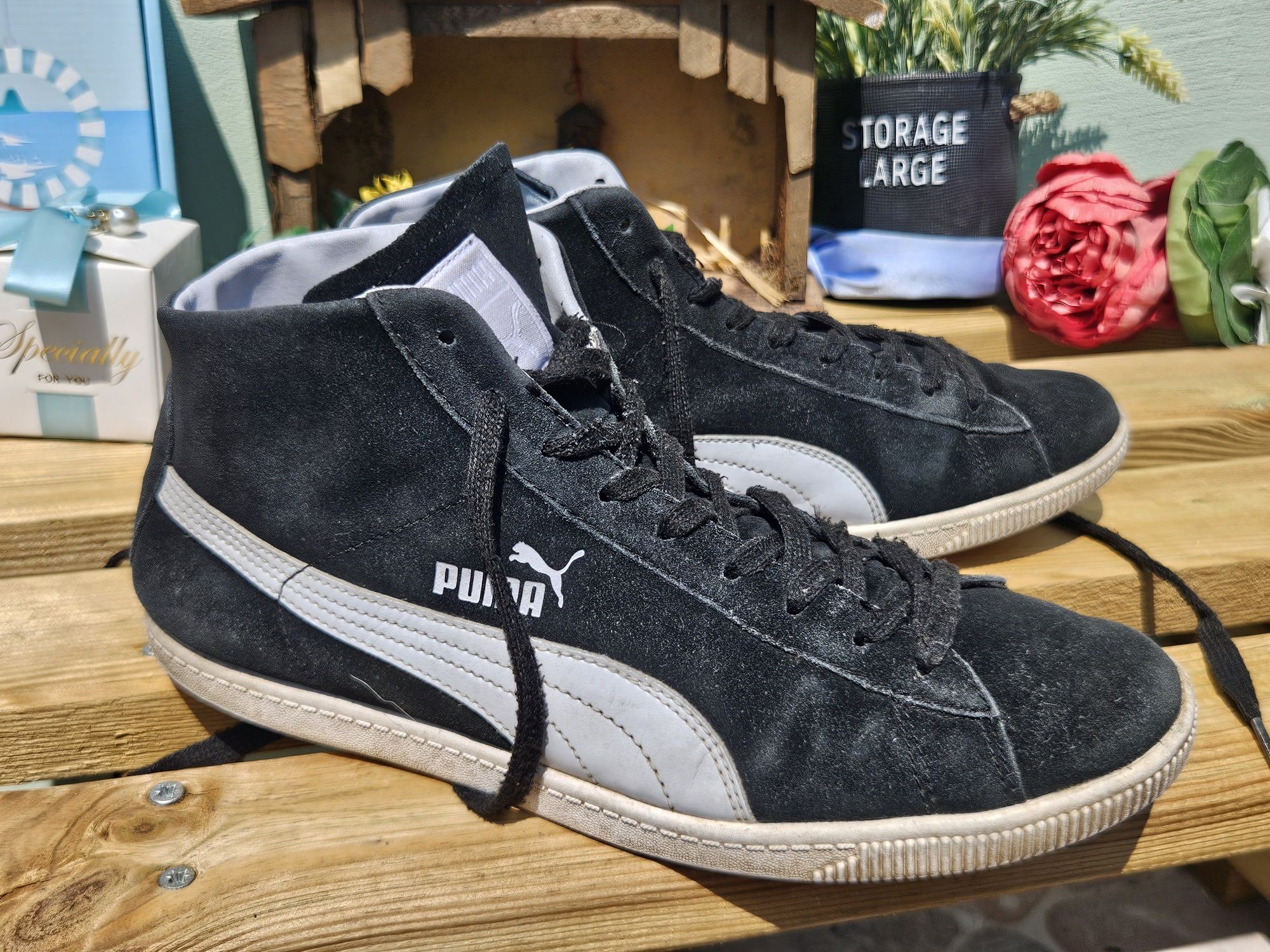 Puma кецове естествен велур N40.5