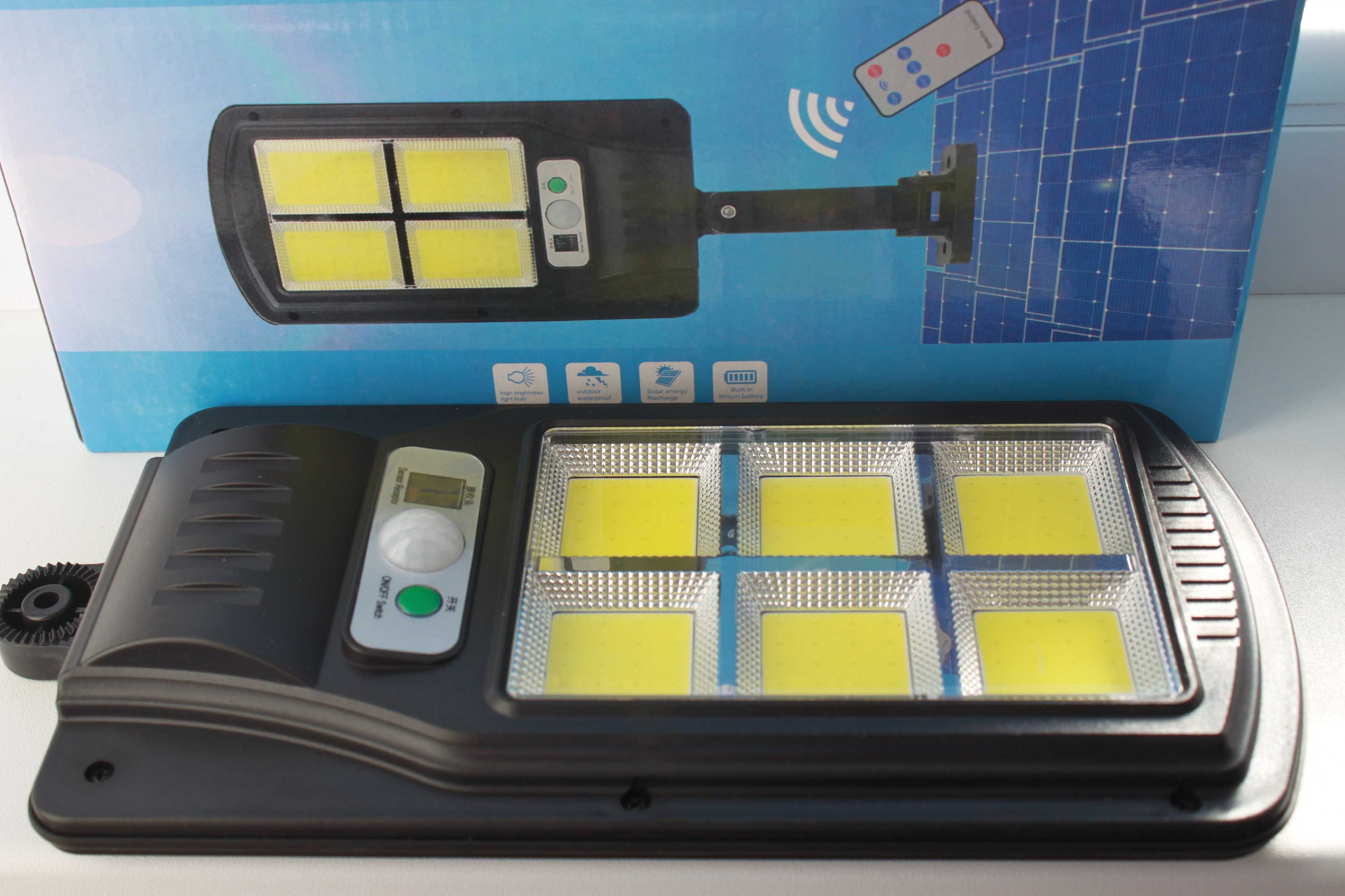 Lampa solara 6 SMD panou solar senzor miscare si telecomanda