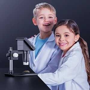 Video microscop cu ecran,acumulator,stand