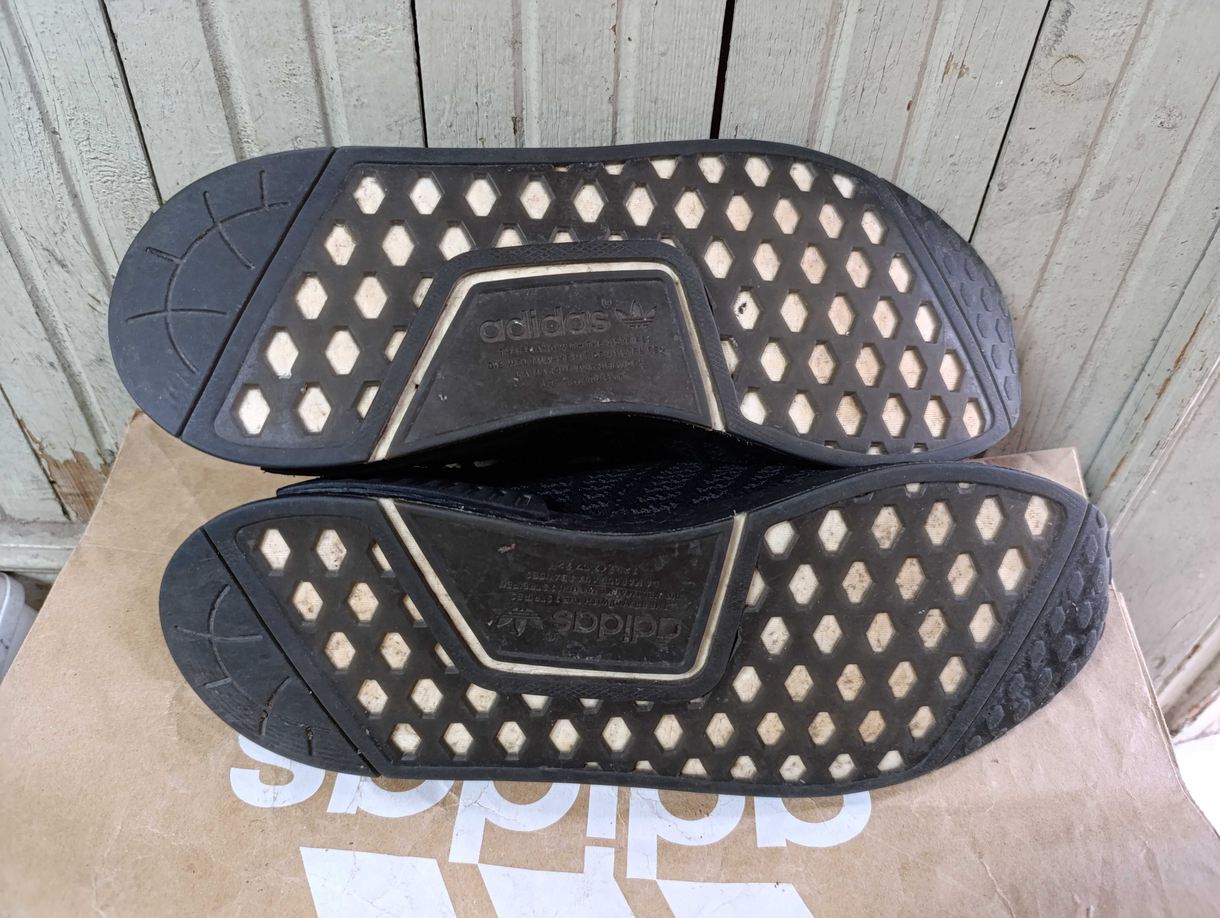 adidas NMD R1 STLT Primeknit Triple Black''оригинални маратонки 44 ном