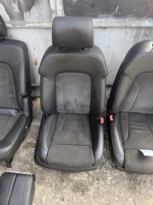 Кожен S-line салон Audi Q7 подгрев ЕЛ Седаки Ауди КЮ7 Н91 лека забележ