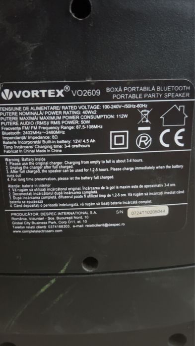 boxa vortex Vo2609