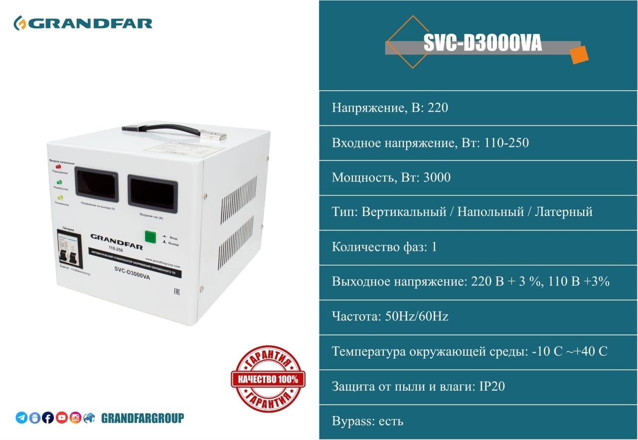 Стаблизатор SDW-SVC Grandfar