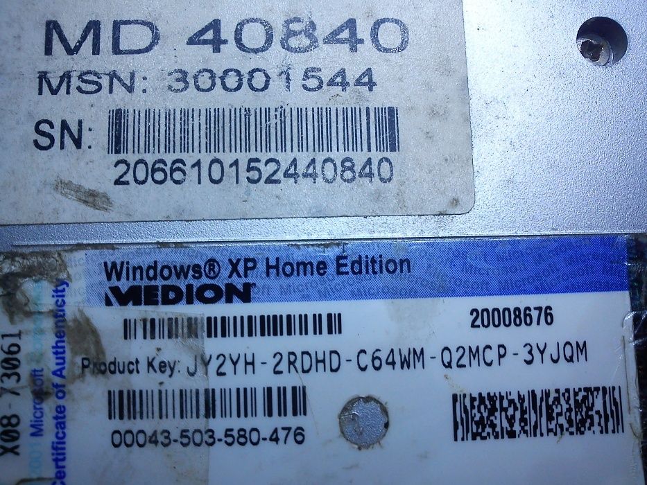 Laptop Medion MID 2020 defect