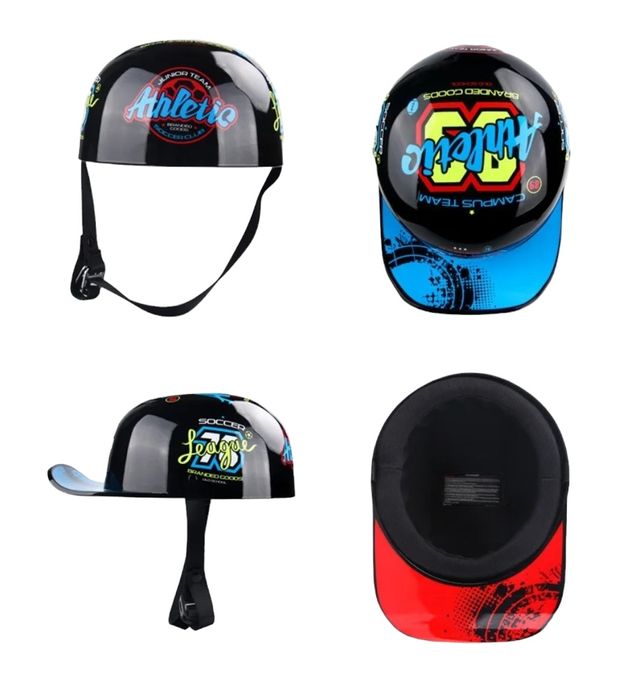 Casca Retro protecție stil sapca rap CUS7OM Ind. trotinete, biciclete,