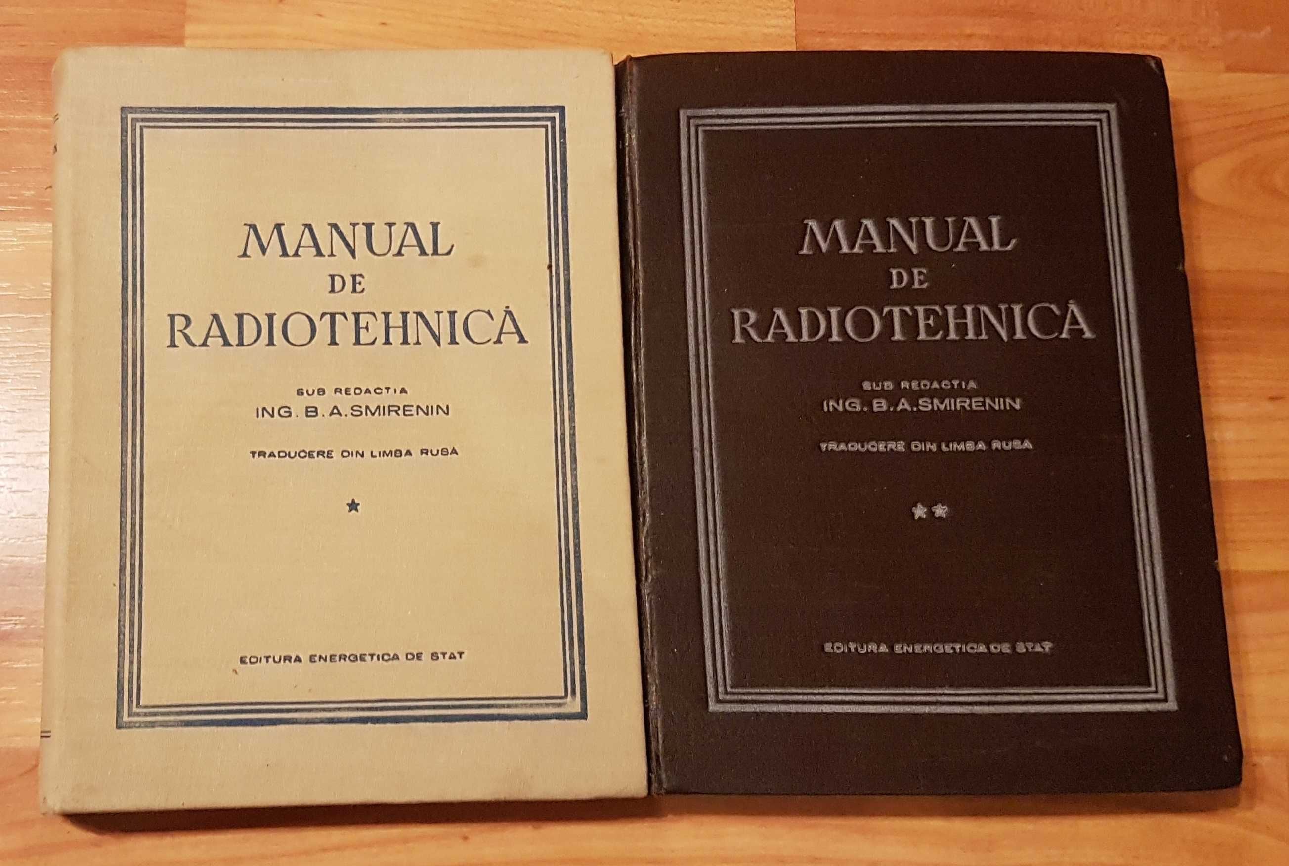 Manual de radiotehnica de B. A. Smirenin (2 vol.)