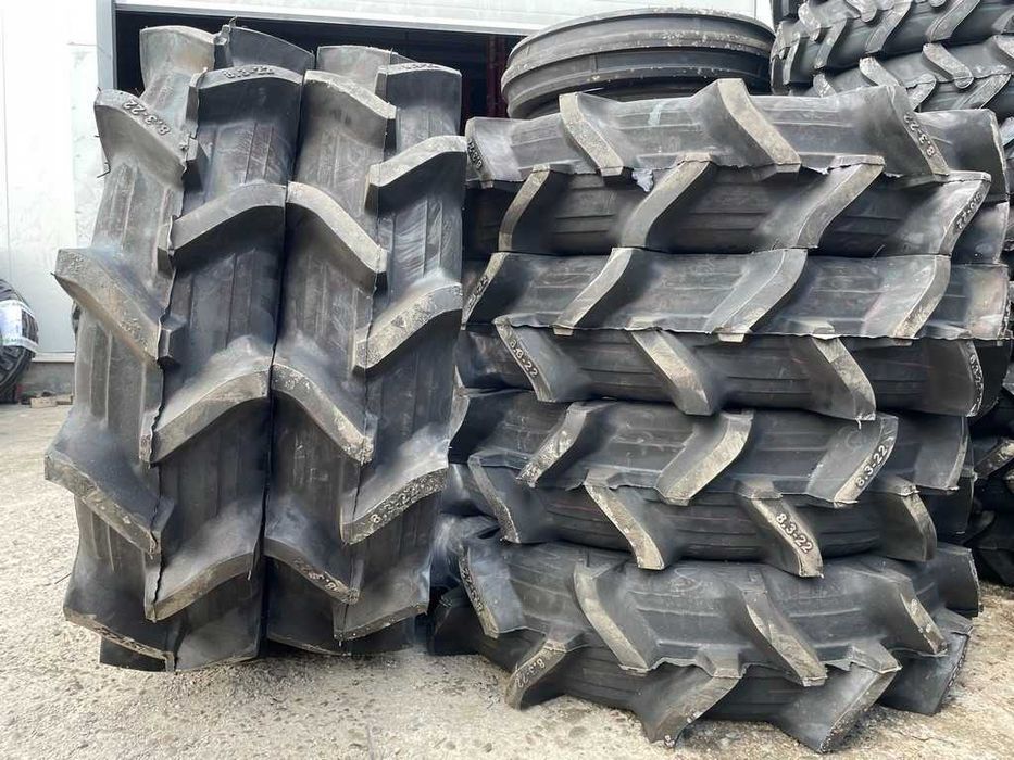Anvelope noi 8.3-22 de tractor Iseki Yanmar Kubota 10pr cu camera