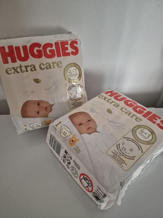 Set 2 Scutece Huggies Extra Care nr.1