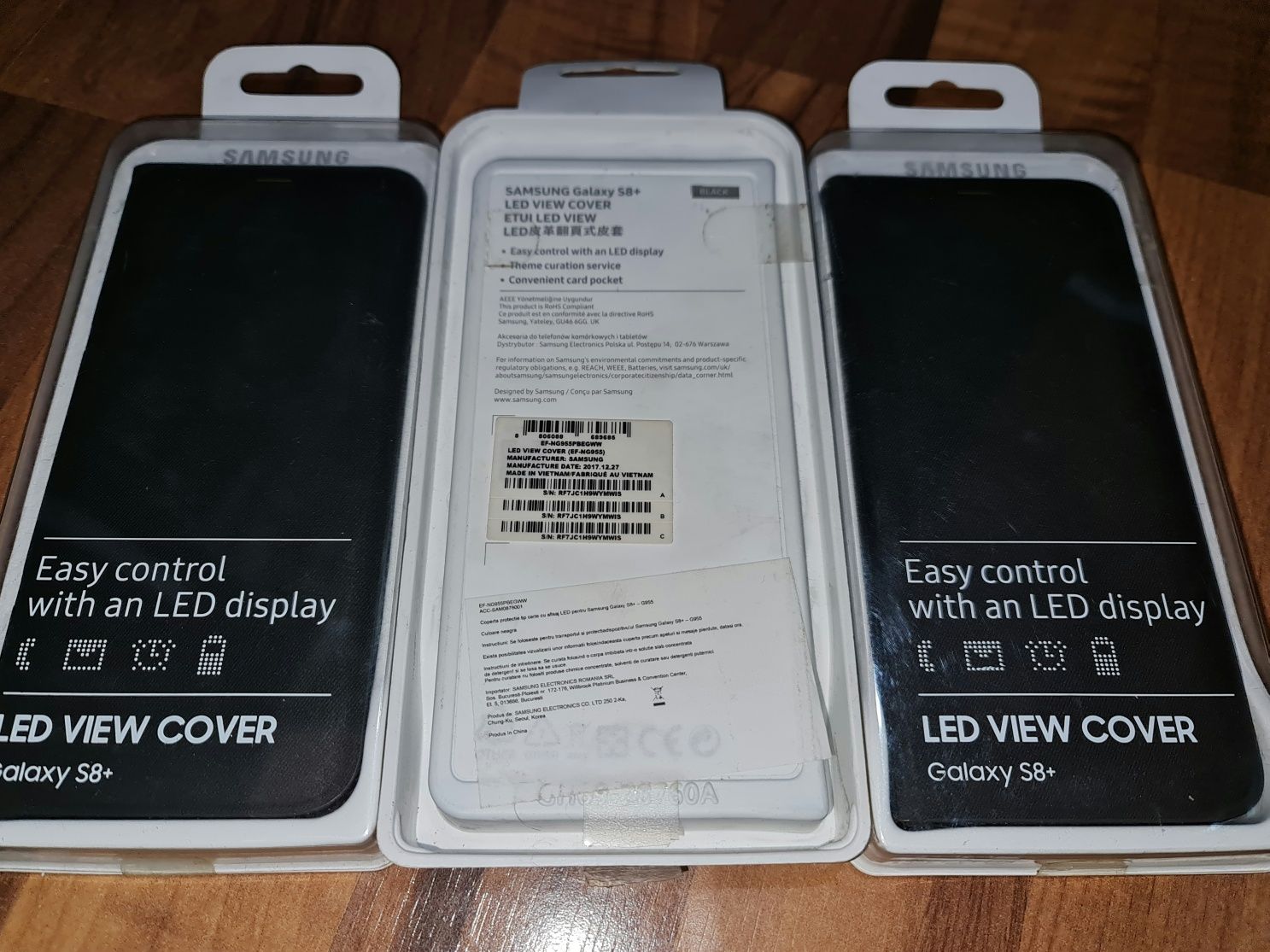 Husa SH flip smart activa originala Samsung Led View Cover S8+ S8 Plus