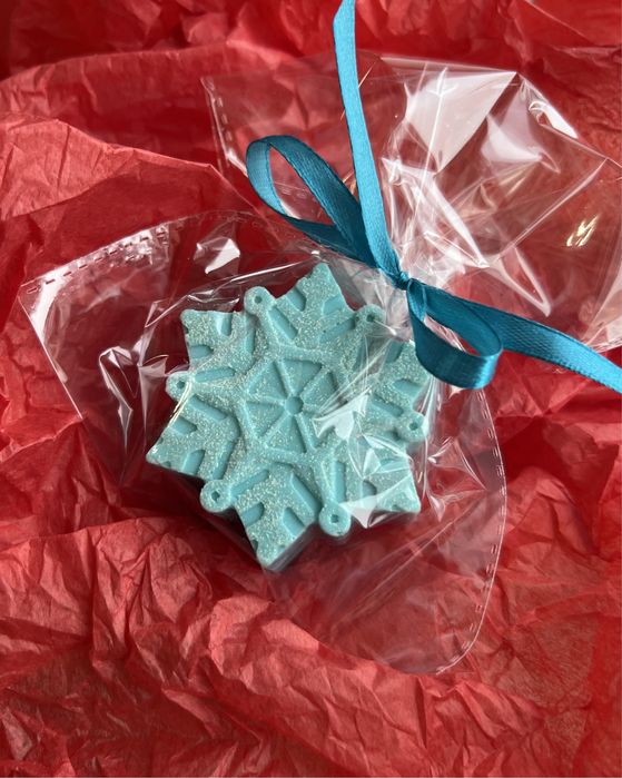 Мыло новогоднее подарочное тойбастар бонбоньерка снежинка