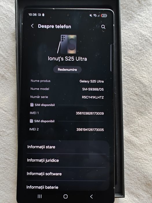 Samsung S25 Ultra 12gb 1Tb