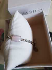 Браслет Nina Ricci серебро 925 проба с розовым кварцем, оригинал