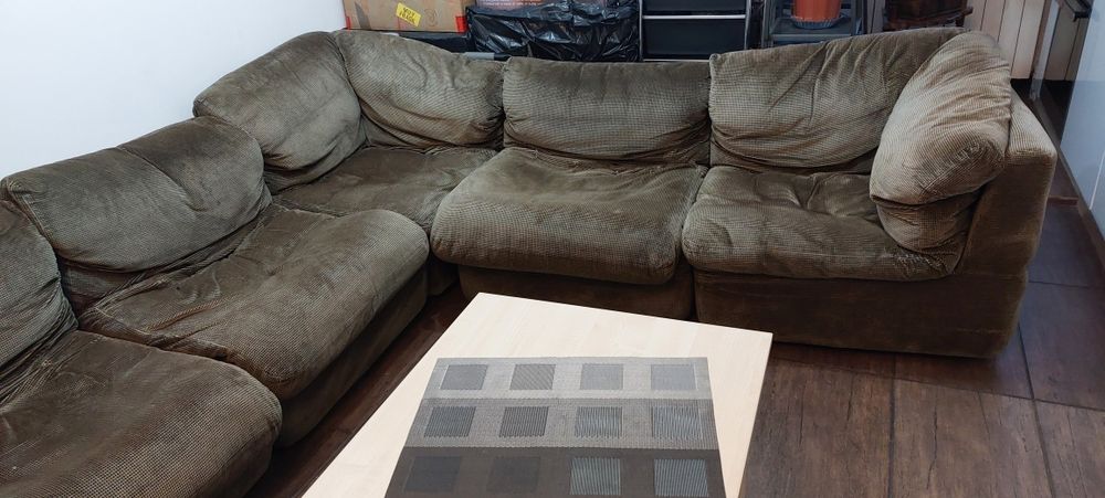 Canapea modulara,material catifea